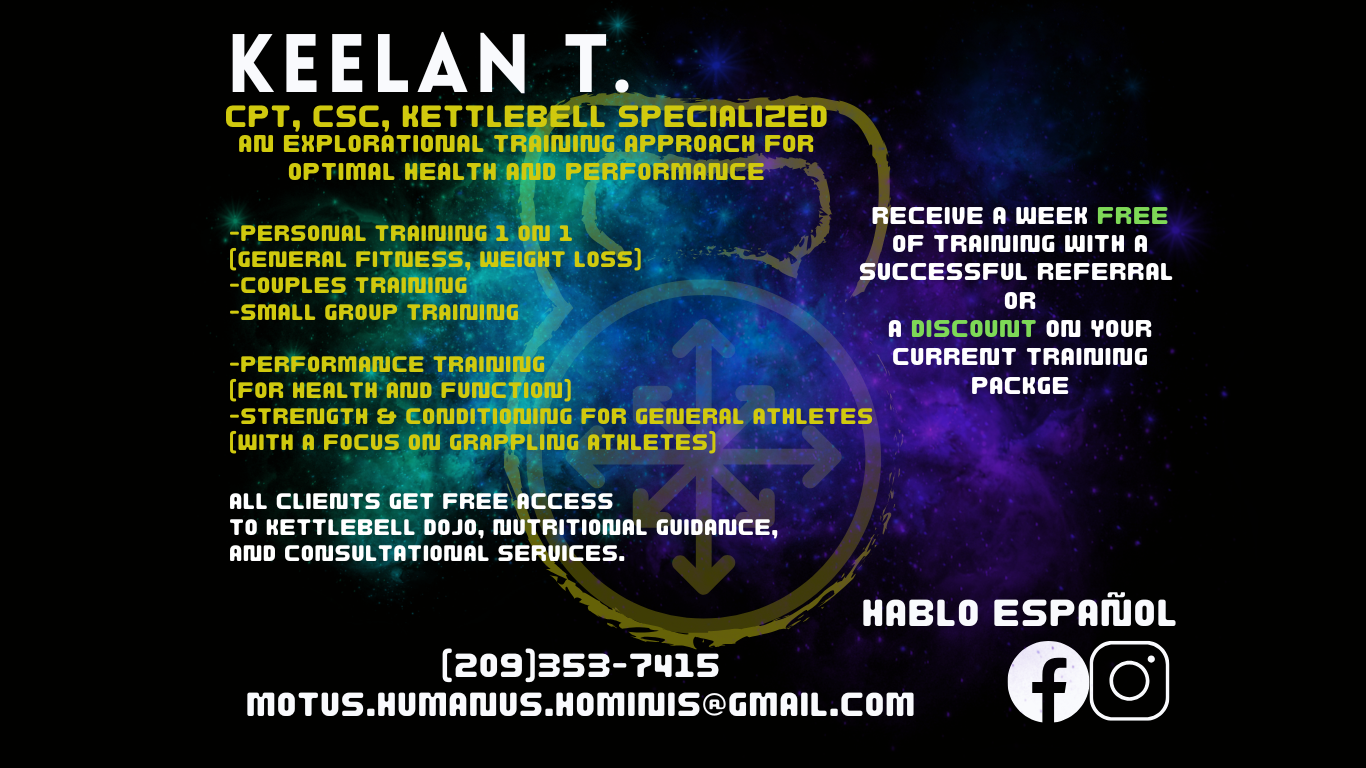 Keelan T. — CPT, CSC, Kettlebell Specialized — services overview